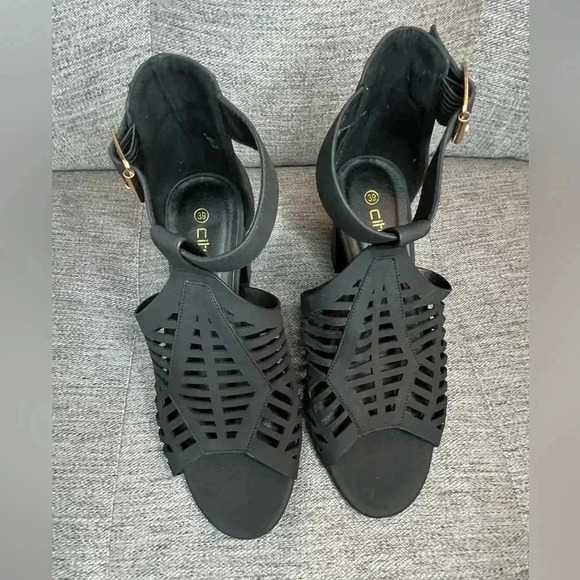 ☘️ NWT City Chic Black Azra Heel, Size 8W - Picture 2 of 7